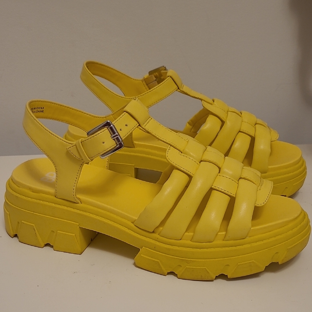 BP Yellow Women's Chunky Sandals